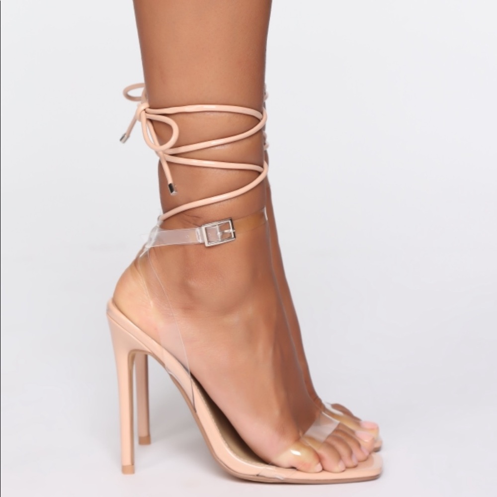 Clear heels